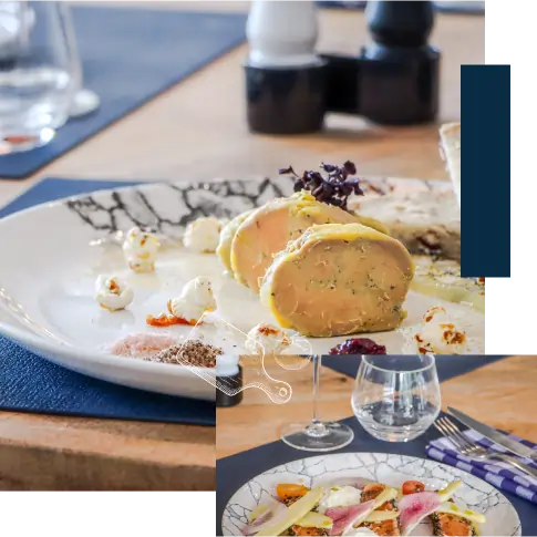 Composition de photos d'assiettes du restaurant Best of Both