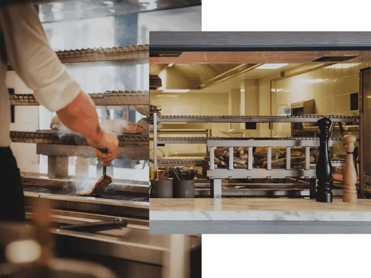 Photos de la cuisine robata du restaurant