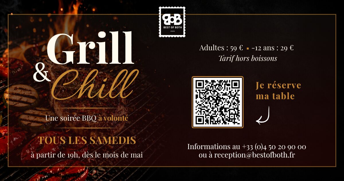 Grill & Chill : les soirées BBQ à volonté du Best of Both